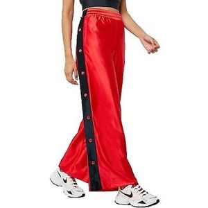 Nike Icon Clash Popper Pant Snap Side Track Pants Size Small Red Black Gold